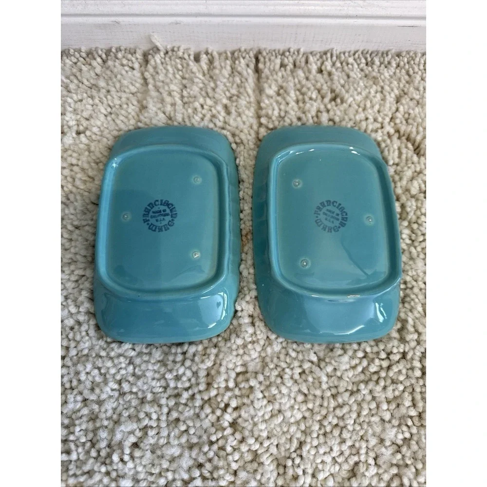 XX Rare!! Turquoise Franciscan Dishes for 1940 Toastmaster Standard Set!!